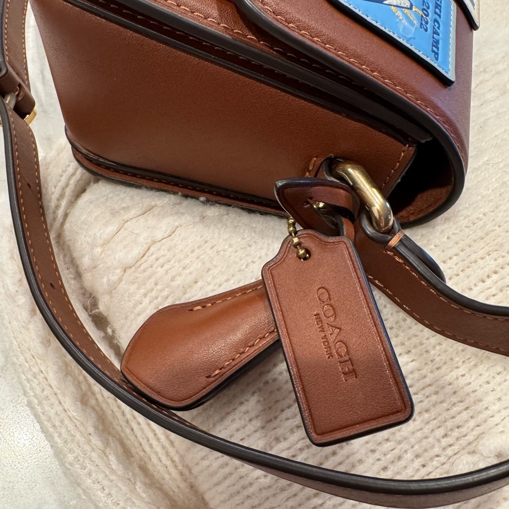 COACH Studio Shoulder Bag 19 With Ski Patches - Picture 8 of 11